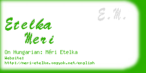 etelka meri business card