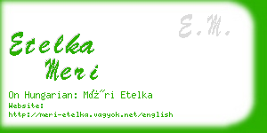 etelka meri business card